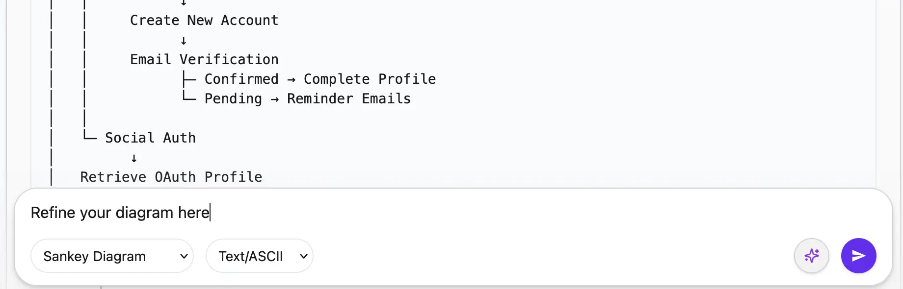 Sidebar showing Pro/Draft mode toggle