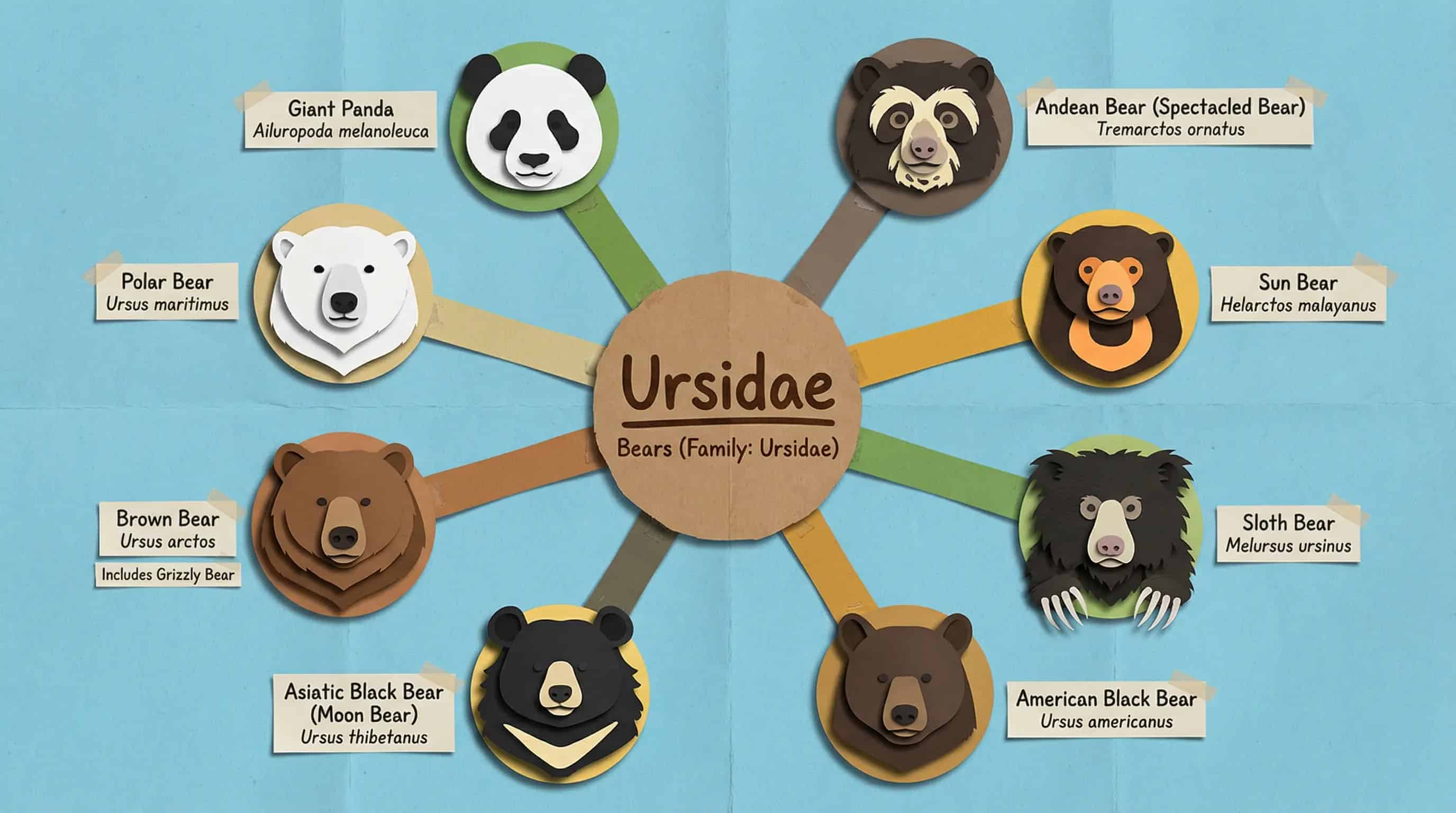 Paper Cutout Diagram Style